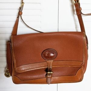 Rare Vintage Dooney Bourke Leather Messenger